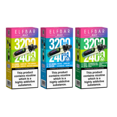 Elf Bar 4 in 1 prefilled pod kit 3200 Puffs Box of 5